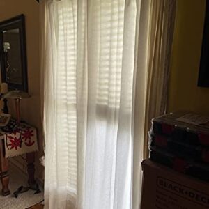 96 inch Curtains,White Cotton Curtains,White Curtains, Curtains & Drapes,Drapes,Farmhouse Curtains for Living room,Tab Top Curtains,Curtains Tab Top,Living room Curtains,White Curtains Long-50x96