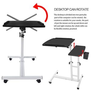 Zewuai Lazy Bedside Laptop Desk Household Can Be Lifted and Folded Folding Computer Desk 64cm*40cm -U.S. Shipping