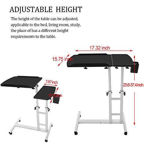 Zewuai Lazy Bedside Laptop Desk Household Can Be Lifted and Folded Folding Computer Desk 64cm*40cm -U.S. Shipping