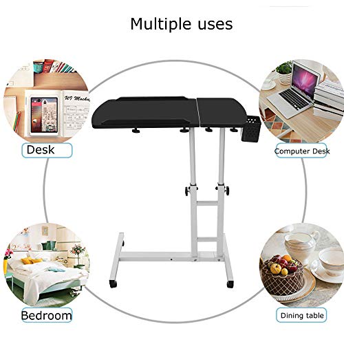 Zewuai Lazy Bedside Laptop Desk Household Can Be Lifted and Folded Folding Computer Desk 64cm*40cm -U.S. Shipping