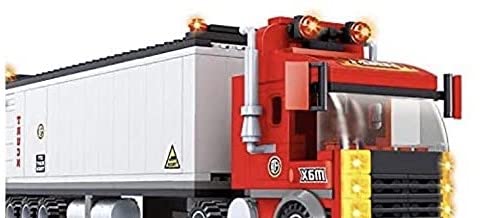 General Jim's Semi Truck Building Blocks Nicely Detailed Realistic Toy Truck Modular Building Block Bricks Model Truck or Toy Set Brick Truck for Teens and Adults