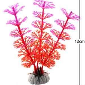 10Pcs Artificial Aquarium Plants, Small Size 2 to 4.5 inch Approximate Height Fish Tank Decorations Home Décor Plastic