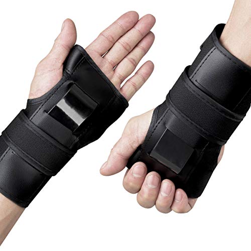 viclvin Wrist Guards with Palm Protection Pads for Adults and Kids, Adjustable Wrist Palms Protective Gear for Skateboarding, Longboarding, Roller Blading, Inline Skating, Snowboarding