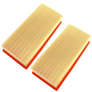 aisen pack of 2 air filter for karcher 6.904-176.0 and 6.904-367.0 vacuum nt 35/1 nt 45/1 nt 55/1 nt 611 eco