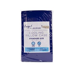 Copper Fit Angel Sleeper Cool Cell, Standard/Queen Pillow Case, 1 Count (Pack of 1), White