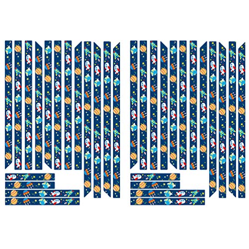 TOYANDONA 32PCS Bulletin Border Sticker Decorative Space Bulletin Border Holiday Bulletin Border Bulletin Board Decorations for Classroom School Decoration