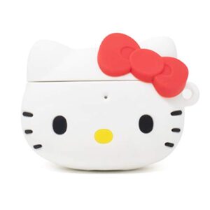 iface hello kitty & friends cute airpods case compatible with 1st / 2nd gen. - silicone protective cover [carabiner clip included] [wireless charging compatible cover] - hello kitty