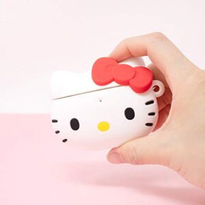 iFace Hello Kitty & Friends Cute AirPods Case Compatible with 1st / 2nd Gen. - Silicone Protective Cover [Carabiner Clip Included] [Wireless Charging Compatible Cover] - Hello Kitty