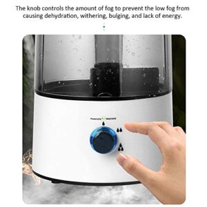 GEZICHTA Reptiles Humidifier,Mist Humidifier Humidifier for Pet,4L Large Capacity Humidifier Machine Fogger Humidifier for Amphibians Reptile Lizard Tortoise with Telescopic Hose