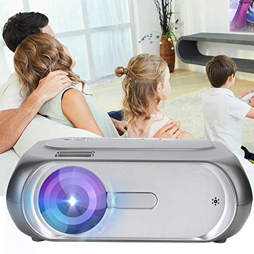 Yencoly Mini Projector, Multi‑Layer Coated Optical Lens Portable 200LM High‑Brightness 720P Projector, for Home Theater(U.S. regulations)
