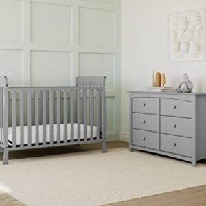 Storkcraft Maxwell Convertible Crib (Pebble Gray) – GREENGUARD Gold Certified, Converts to Toddler Bed and Daybed, Fits Standard Full-Size Crib Mattress, Classic Crib with Traditional Sleigh Design