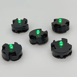 Yikko 5PCS LED Units for Gundam Models Kits, MG LED Unit Set for Gundam 00 MG GN-X Light Up Certain Gundam Models Hobby Accessories Xmas Gift for Kids (Green)