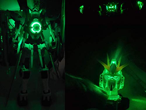 Yikko 5PCS LED Units for Gundam Models Kits, MG LED Unit Set for Gundam 00 MG GN-X Light Up Certain Gundam Models Hobby Accessories Xmas Gift for Kids (Green)