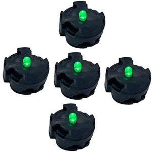 Yikko 5PCS LED Units for Gundam Models Kits, MG LED Unit Set for Gundam 00 MG GN-X Light Up Certain Gundam Models Hobby Accessories Xmas Gift for Kids (Green)