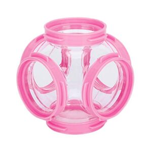 boquite valentine's day carnival 2pcs pipeline training line accessories diy hamster sports tunnel, hamster toy tubes, for hamsters pets(pink)