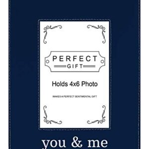 ThisWear Best Friends Frame Wedding Couples Frame You & Me 4x6 Leatherette Photo Frame Navy