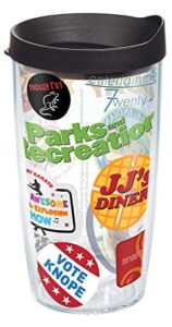 tervis made in usa double walled parks and recreation insulated tumbler cup keeps drinks cold & hot, 16oz, mash up