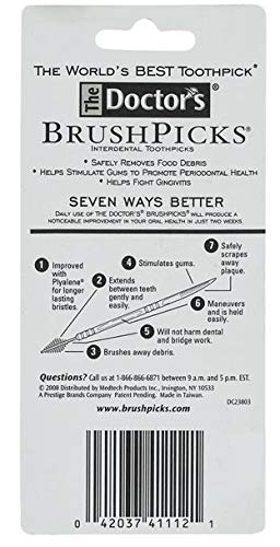 The Doctor's Brushpicks, Interdental Toothpicks, 120 Count (Pack of 2)