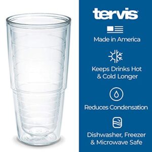 Tervis Made in USA Double Walled NFL Washington Insulated Tumbler Cup Keeps Drinks Cold & Hot, 24oz, Touchdown
