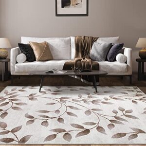 superior palesa rustic floral indoor area rug, 2' x 3', hazelnut (palesa indoor)