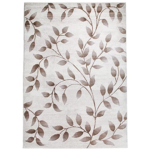 SUPERIOR Palesa Rustic Floral Indoor Area Rug, 2' x 3', Hazelnut (Palesa Indoor)