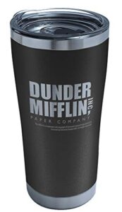 tervis triple walled the office insulated tumbler cup keeps drinks cold & hot, 20oz - stainless steel, dunder mifflin