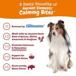 Zesty Paws Calming Chews for Dogs - Composure & Relaxation for Everyday Stress & Separation - with Ashwagandha, Organic Chamomile, L-Theanine & L-Tryptophan – Bison - 90 Count