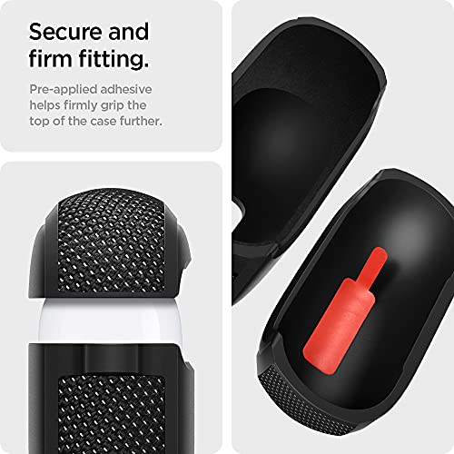 Spigen Classic Fit Designed for Airpods 3rd Generation Case with Keychain, Premium Fabric Airpods 3 Case (2021) - Black