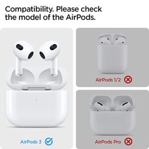 Spigen Tough Armor Designed for Airpods 3rd Generation Case Protective Airpods 3 Case with Keychain (2021) [Dual Layer Solid Protection] - Black
