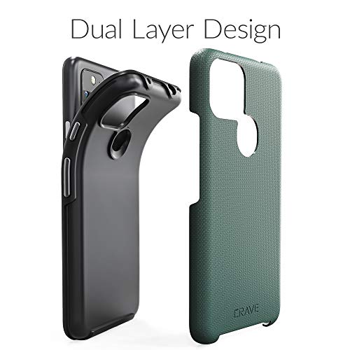 Crave Pixel 4a 5G Case, Dual Guard Protection Series Case for Google Pixel 4a (5G) - Forest Green