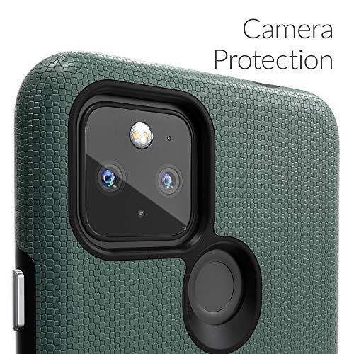 Crave Pixel 4a 5G Case, Dual Guard Protection Series Case for Google Pixel 4a (5G) - Forest Green