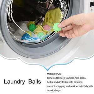 【5Pcs】Mesh Laundry Bags , Lingerie Bags for Laundry,Clothing Washing Bags ,Wash Bags for Washing Machine,Blouse, Hosiery, Underwear, Bra, Travel Organize Bag 3 sizes + 5 Laundry balls(Random Color)
