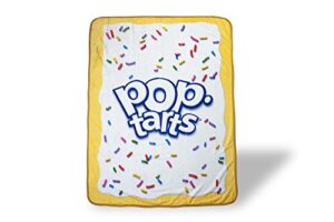 just funky kellogg's pop-tarts pop-tart large fleece throw blanket | pop-tarts soft blankets and throws | official pop-tarts throw blankets | measures 60 x 45 inches