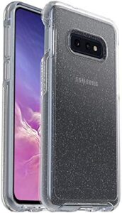 otterbox symmetry clear series case for galaxy s10e - non retail packaging - stardust (silver flake/clear)