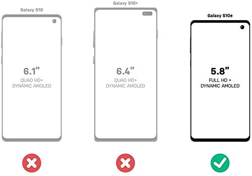 OtterBox Symmetry Clear Series Case for Galaxy S10e - Non Retail Packaging - Stardust (Silver Flake/Clear)