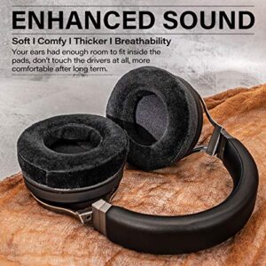 Earpads Compatible with Virtuoso RGB Wireless SE Gaming Headset - Memory Foam Earcups - Velour Ear Cushions I Black