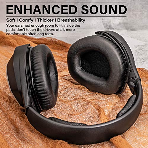 HDR175 Replacement Ear Pads Compatible with HDR175 RS175 RS185 HDR185 RS195 HDR195 RS165 HDR165 Headphone - Memory Foam Ear Cups Ear Cushions I Black