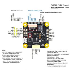 T-Motor F7 HD Stack ( F7 HD Flight Controller + F55A PRO II 4IN1 ) FPV for DJI HD VTX System