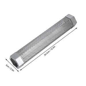 Naroote 12in Smoker Tube, Stylish BBQ Smoker Tube, for Gas Grill Electric Grill(Hexagon)