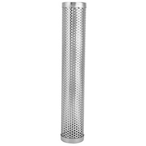 grill smoker tube, durable portable bbq smoker, 12in stainless steel hexagonal, round for charcoal grill electric grill gas grill(round)