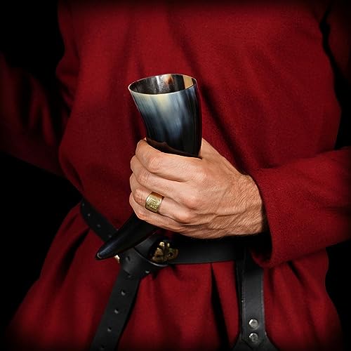 Mythrojan Viking Drinking Horn Authentic Medieval Inspired Viking Wine/Mead Mug 150ml