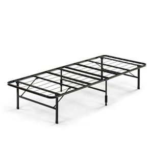 Zinus SmartBase Zero Assembly 14 Inch Bed Frame / Mattress Foundation (No Box Spring Needed) - Narrow Twin & Memory Foam 5 Inch Cot Size / Narrow Twin Mattress