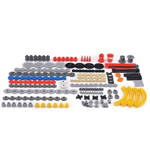 Lingxuinfo DIY Educational Technic Parts Gearbox Gear Parts for Standard Building Block Brands- Random Color