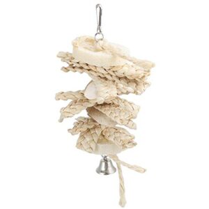 Hanging bird toy, bird toy, corn husk corn for bird chew toy