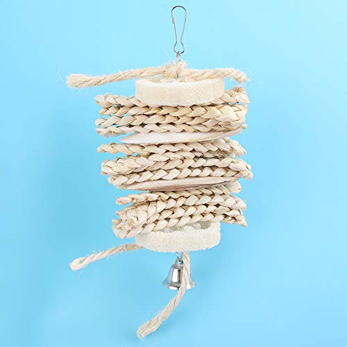 Hanging bird toy, bird toy, corn husk corn for bird chew toy