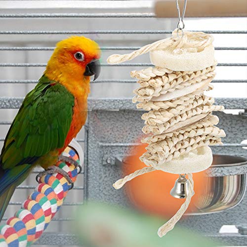 Hanging bird toy, bird toy, corn husk corn for bird chew toy