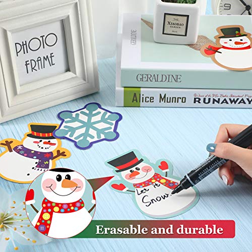 60 Pieces Christmas Cut-Outs Winter Colorful Mix Cut-Outs Penguins Snowflakes Snowman Cutouts with 120 Pieces Adhesive Dots for Bulletin Board Classroom School Birthday Theme Party Holiday Decor