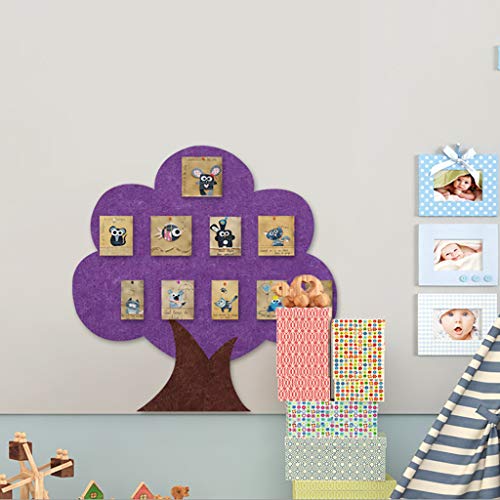 Lucky Tree Felt Board, Message Board Wall Sticker, Cork Board Photo Wall, Kindergarten Background Board, Bulletin Board DIY