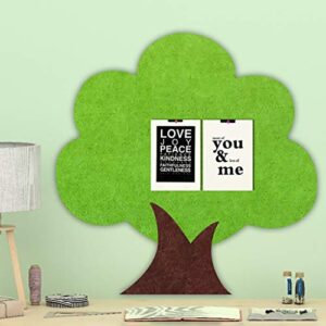 Lucky Tree Felt Board, Message Board Wall Sticker, Cork Board Photo Wall, Kindergarten Background Board, Bulletin Board DIY