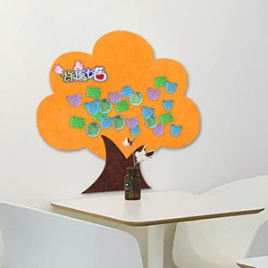 Lucky Tree Felt Board, Message Board Wall Sticker, Cork Board Photo Wall, Kindergarten Background Board, Bulletin Board DIY